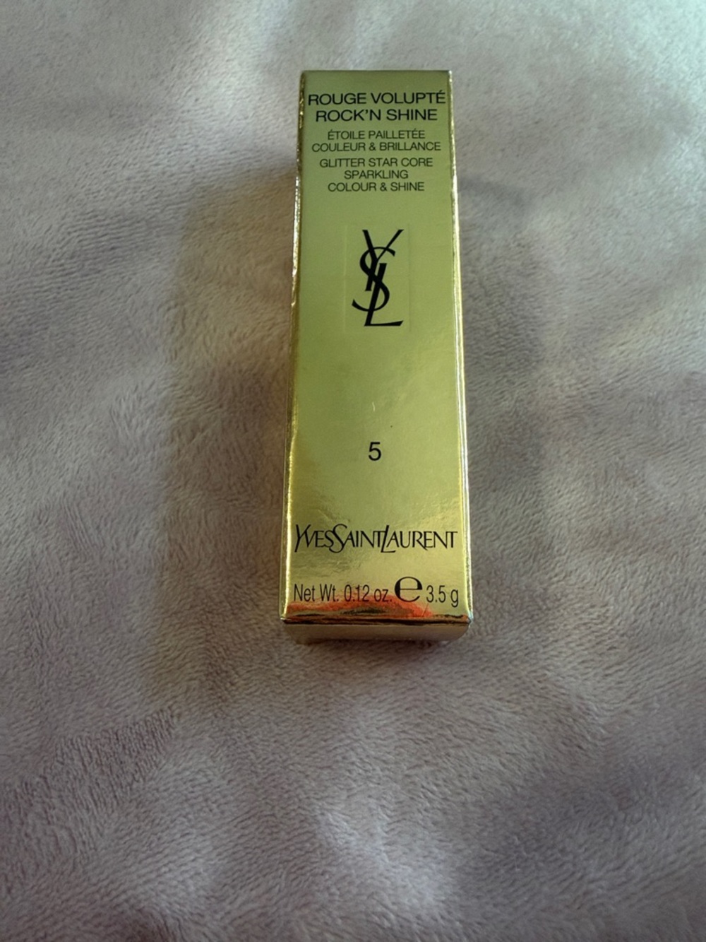 Brand New* YSL Rouge Volupté Rock'n Shine Lipstick - Shade 5- Rocking Coral